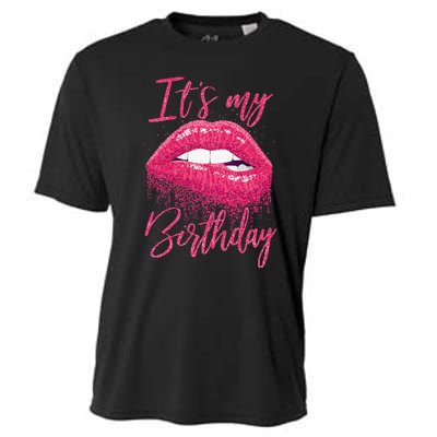 It's My Birthday For Women Gift For Mom Wife Gigi Birthday Cooling Performance Crew T-Shirt