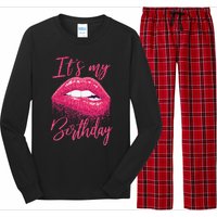 It's My Birthday For Women Gift For Mom Wife Gigi Birthday Long Sleeve Pajama Set