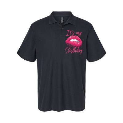 It's My Birthday For Women Gift For Mom Wife Gigi Birthday Softstyle Adult Sport Polo