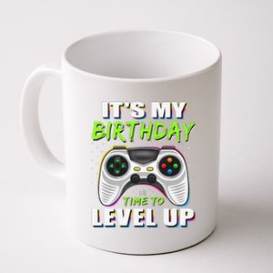 ItS My Birthday Boy Time To Level Up Video Game Gift Coffee Mug