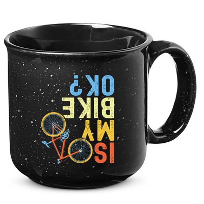 Is My Bike Ok Funny Cycling Cyclist 15oz Campfire Ceramic Mug