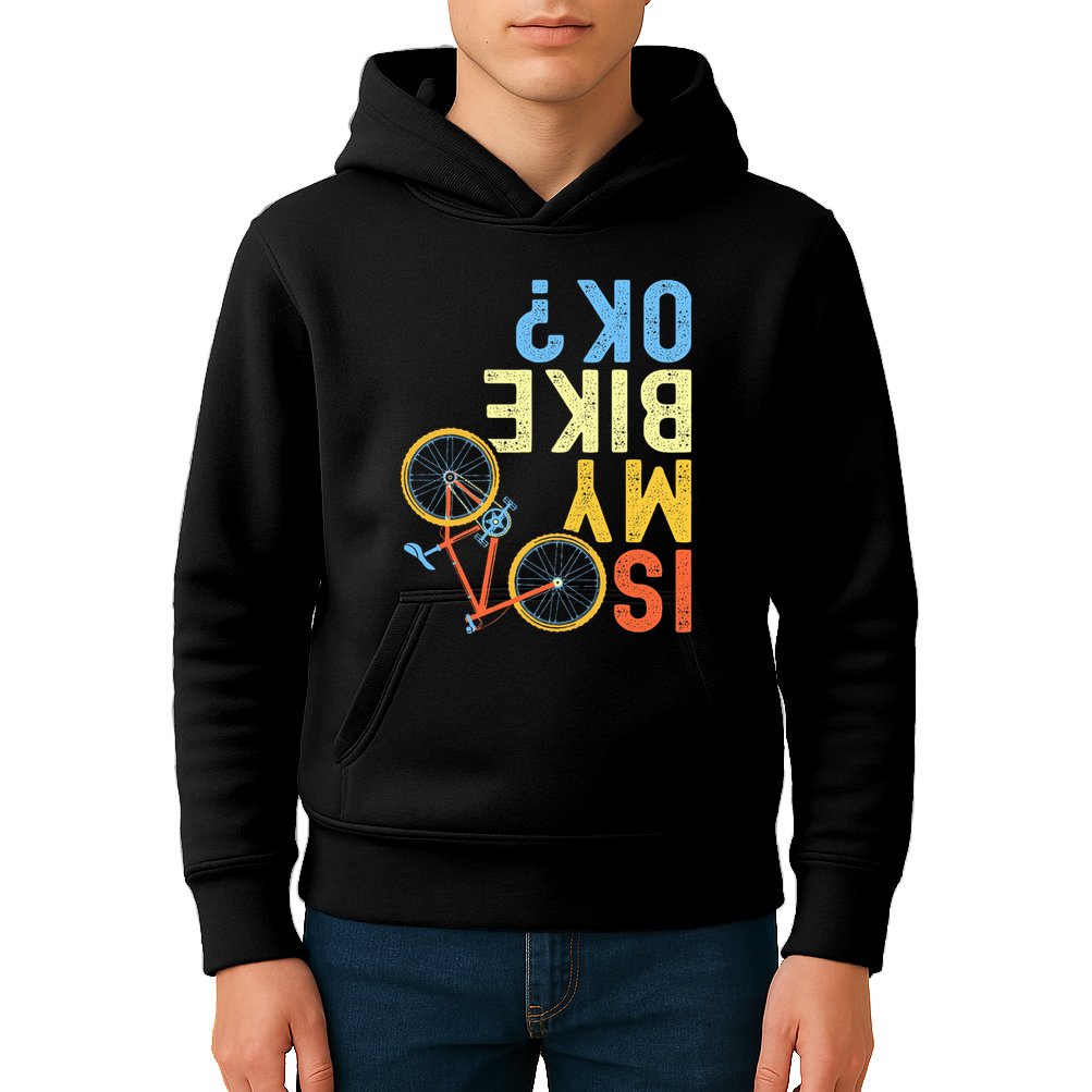Is My Bike Ok Funny Cycling Cyclist Kids Hoodie