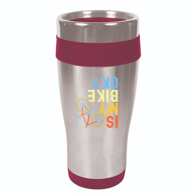 Is My Bike Ok Funny Cycling Cyclist 16oz Travel Tumbler