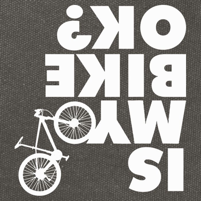 Is My Bike OK Tshirt Funny Mountain Bike Cotton Canvas Backpack