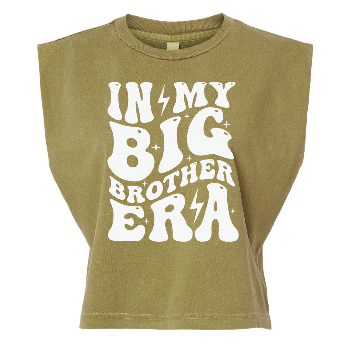 In My Big Brother Era Pregnancy Announcement For Brother Garment-Dyed Women's Muscle Tee