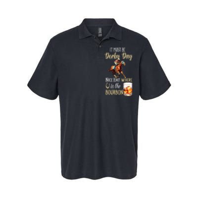 ItS Must Be Derby Day Bourbon Horse Racing Softstyle Adult Sport Polo