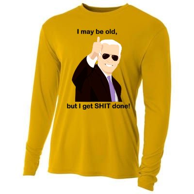 I May Be Old But I Get Shit Done Cooling Performance Long Sleeve Crew