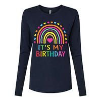 ItS My Birthday  Teens Girl Gift Rainbow Womens Cotton Relaxed Long Sleeve T-Shirt