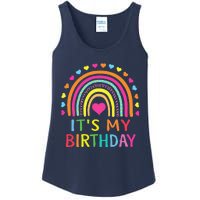 ItS My Birthday  Teens Girl Gift Rainbow Ladies Essential Tank