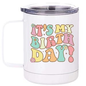 Its My Birthday Groovy Birthday Teens 12 oz Stainless Steel Tumbler Cup