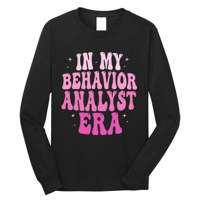 In My Behavior Analyst Era Groovy Applied Behavior Analysis Long Sleeve Shirt