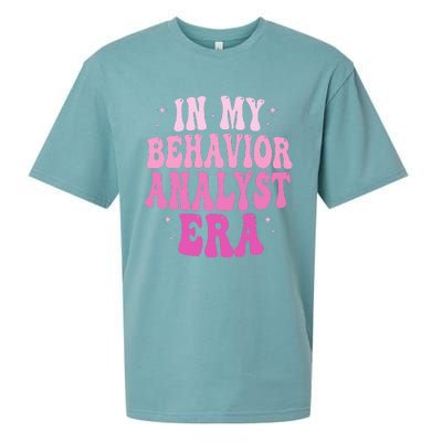 In My Behavior Analyst Era Groovy Applied Behavior Analysis Sueded Cloud Jersey T-Shirt