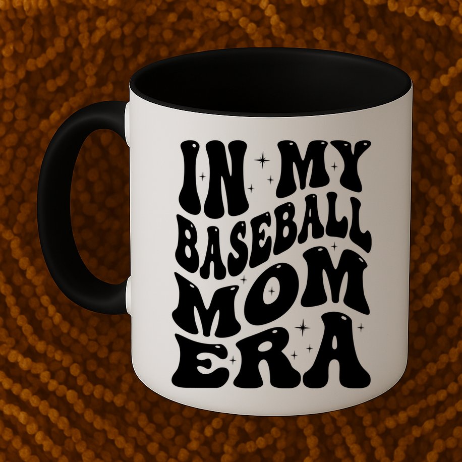 In My Baseball Mom Era Groovy Sport Mug