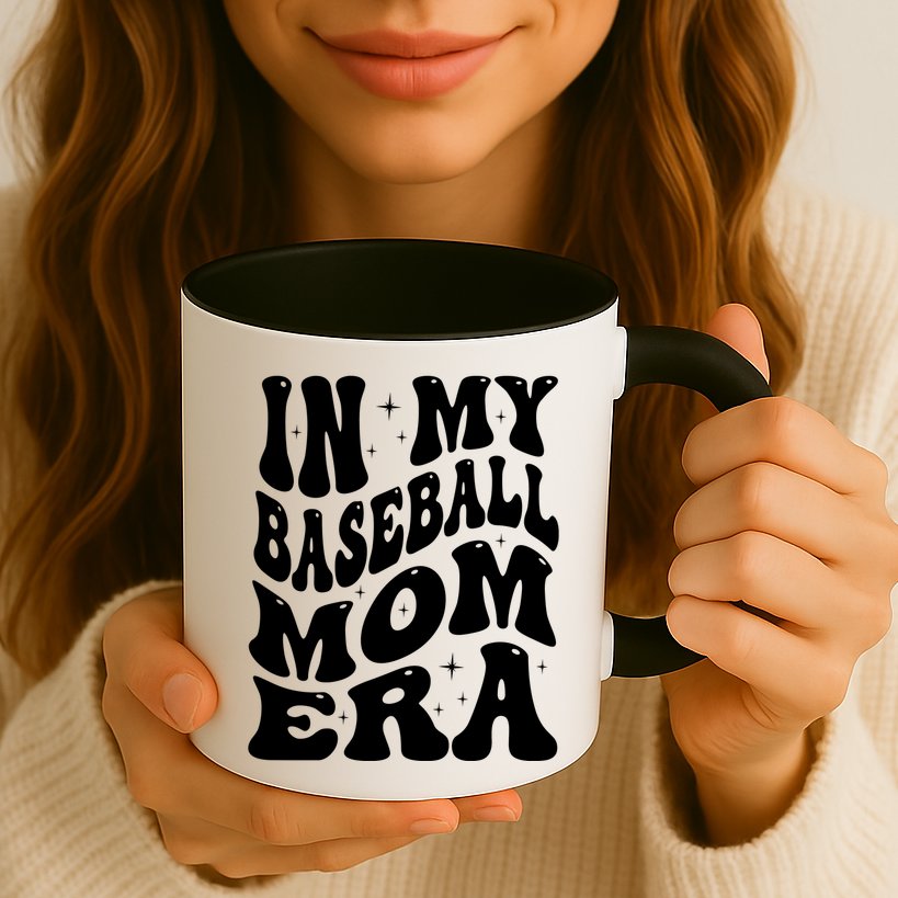 In My Baseball Mom Era Groovy Sport Mug
