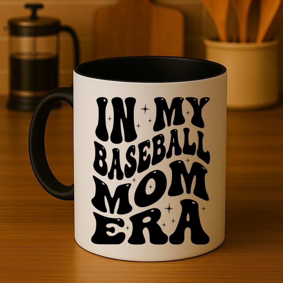 In My Baseball Mom Era Groovy Sport Mug