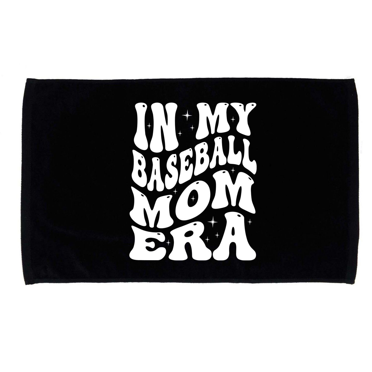 In My Baseball Mom Era Groovy Sport Microfiber Hand Towel