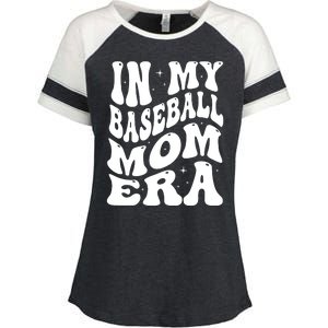 In My Baseball Mom Era Groovy Sport Enza Ladies Jersey Colorblock Tee