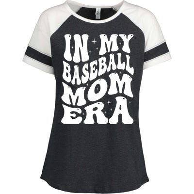 In My Baseball Mom Era Groovy Sport Enza Ladies Jersey Colorblock Tee