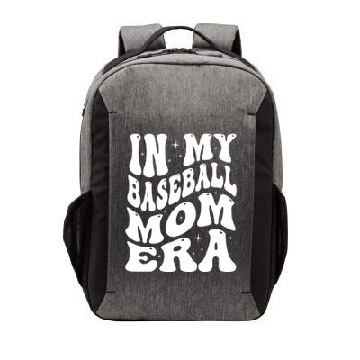 In My Baseball Mom Era Groovy Sport Vector Backpack