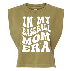 In My Baseball Mom Era Groovy Sport Garment-Dyed Women's Muscle Tee