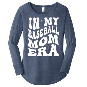 In My Baseball Mom Era Groovy Sport Women's Perfect Tri Tunic Long Sleeve Shirt