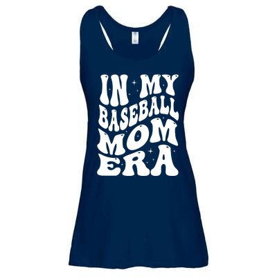 In My Baseball Mom Era Groovy Sport Ladies Essential Flowy Tank