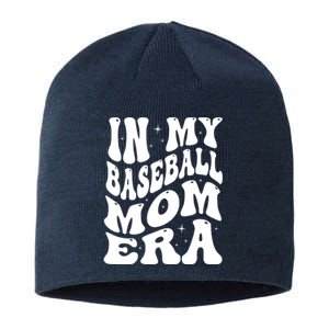 In My Baseball Mom Era Groovy Sport Sustainable Beanie