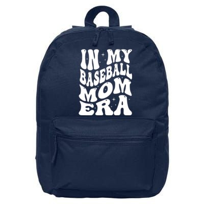 In My Baseball Mom Era Groovy Sport 16 in Basic Backpack