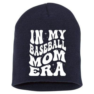 In My Baseball Mom Era Groovy Sport Short Acrylic Beanie