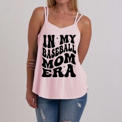 In My Baseball Mom Era Groovy Sport Women's Strappy Tank