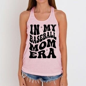 In My Baseball Mom Era Groovy Sport Women's Knotted Racerback Tank