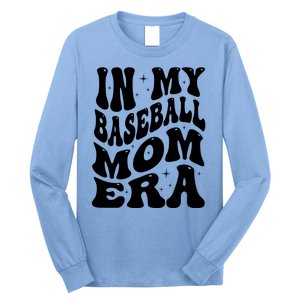 In My Baseball Mom Era Groovy Sport Long Sleeve Shirt