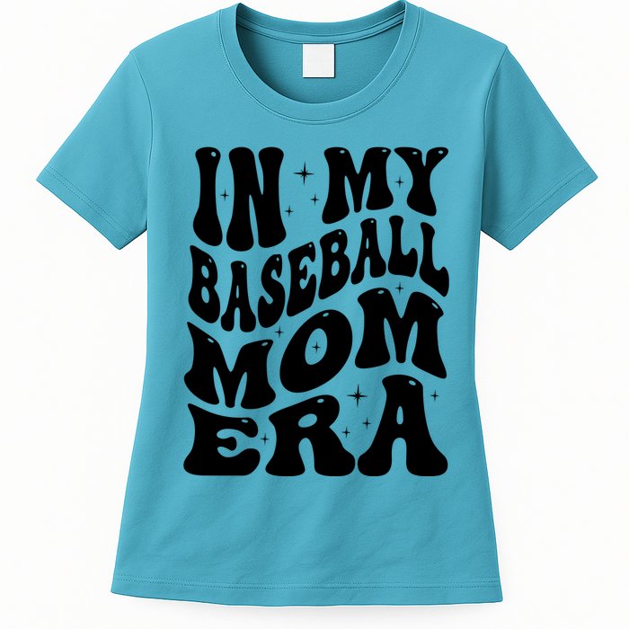 In My Baseball Mom Era Groovy Sport Women's T-Shirt