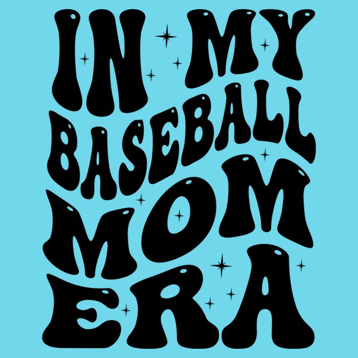 In My Baseball Mom Era Groovy Sport Women's V-Neck T-Shirt