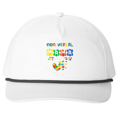 I May Be Non-Verbal But My Mama Ain't Remember That Autism Snapback Five-Panel Rope Hat