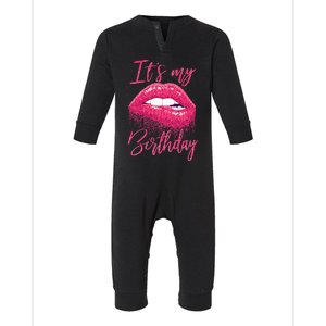 Its My Birthday For Women Gift For Mom Wife Gigi Birthday Infant Fleece One Piece