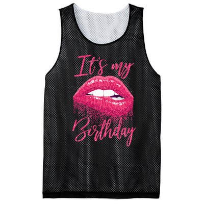 Its My Birthday For Women Gift For Mom Wife Gigi Birthday Mesh Reversible Basketball Jersey Tank