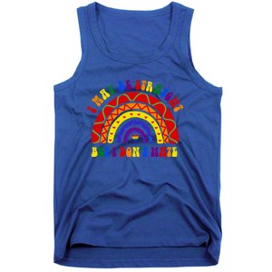 I May Be Straight But I Dont Hate Lgbt Boho Rainbow Gift Tank Top