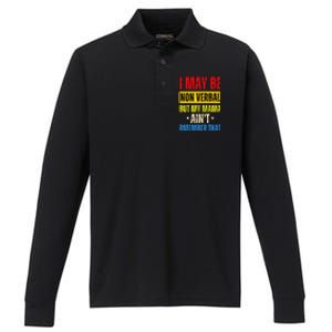 I May Be Non Verbal Nonverbal Autism Awareness Performance Long Sleeve Polo