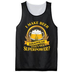 I Make Beer Disappear What's Your Superpower Mesh Reversible Basketball Jersey Tank