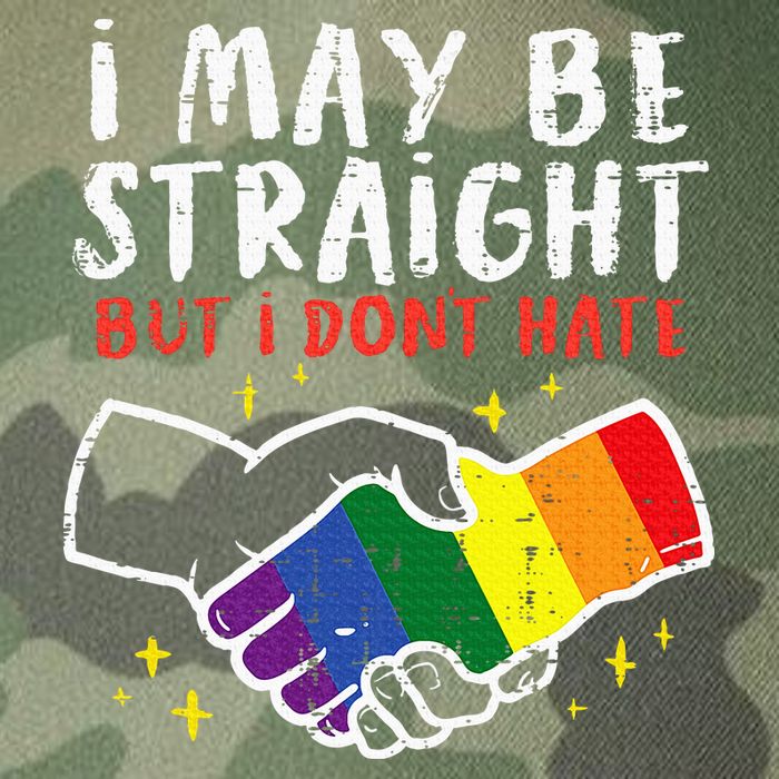 I May Be Straight But I Dont Hate G.A.Y Pride Flag L.G.B.T.Q Ally Legacy Tie Dye Trucker Hat
