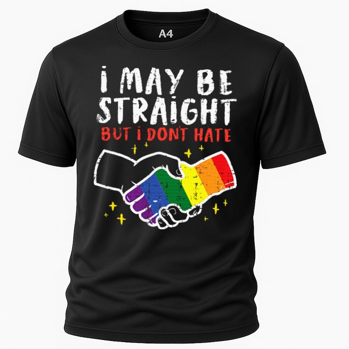 I May Be Straight But I Dont Hate G.A.Y Pride Flag L.G.B.T.Q Ally Performance Shirt