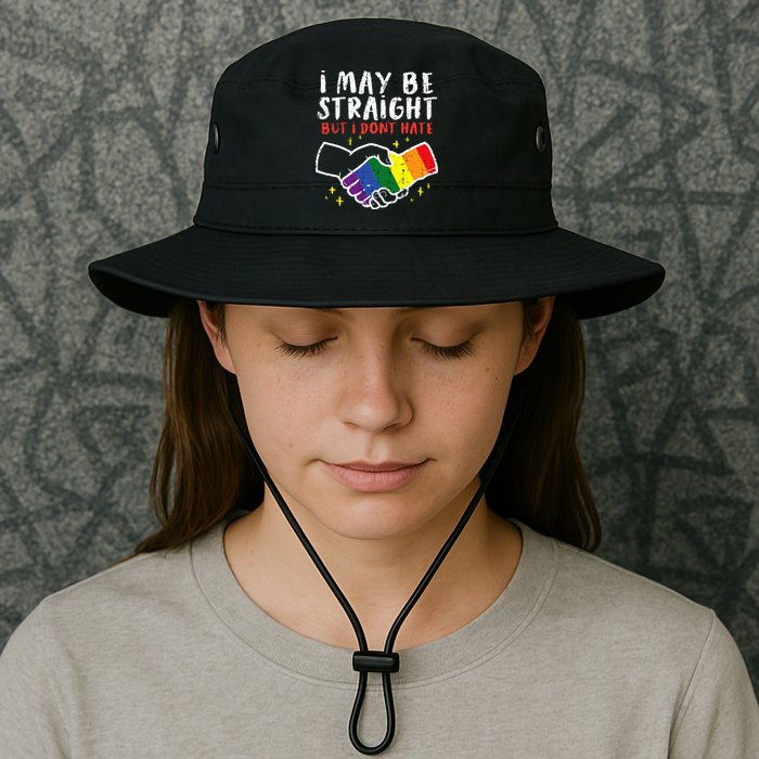 I May Be Straight But I Dont Hate G.A.Y Pride Flag L.G.B.T.Q Ally Bucket Hat