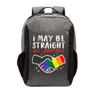 I May Be Straight But I Dont Hate G.A.Y Pride Flag L.G.B.T.Q Ally Vector Backpack