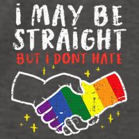 I May Be Straight But I Dont Hate G.A.Y Pride Flag L.G.B.T.Q Ally Vector Backpack