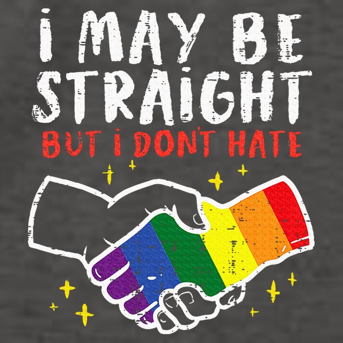 I May Be Straight But I Dont Hate G.A.Y Pride Flag L.G.B.T.Q Ally Vector Backpack