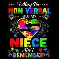 I May Be Non Verbal But My NieceAint Remember That Autism Short Acrylic Beanie