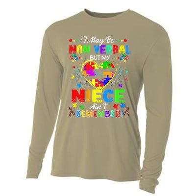 I May Be Non Verbal But My NieceAint Remember That Autism Cooling Performance Long Sleeve Crew
