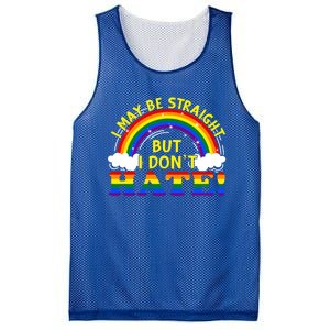 I May Be Straight But I Dont Hate Lgbt Funny Gay Lesbian Gift Mesh Reversible Basketball Jersey Tank