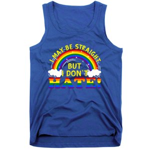 I May Be Straight But I Dont Hate Lgbt Funny Gay Lesbian Gift Tank Top